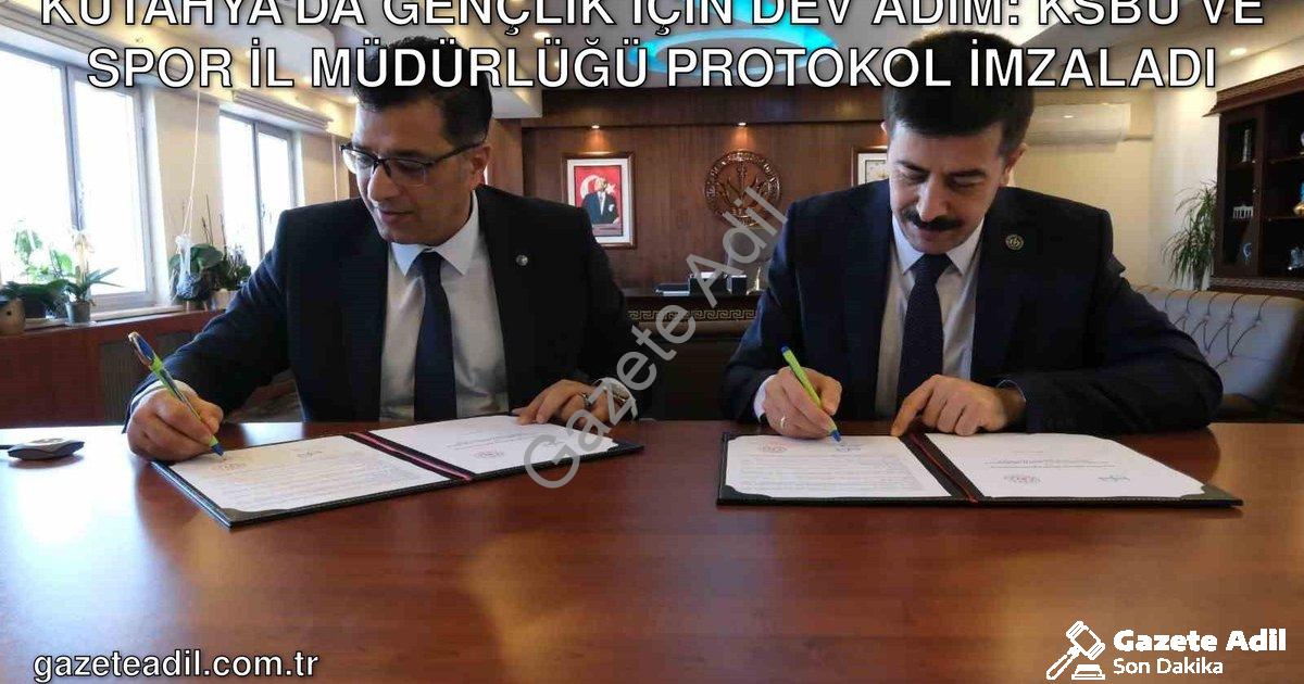 "Kütahya'da Gençlik İçin Dev Adım: KSBÜ ve Spor İl Müdürlüğü Protokol İmzaladı" başlıklı haber için