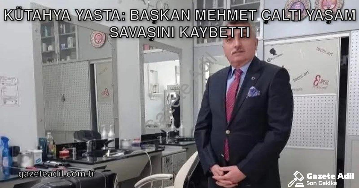"Kütahya Yasta: Başkan Mehmet Çaltı Yaşam Savaşını Kaybetti" başlıklı haber için fotorealistik, prof
