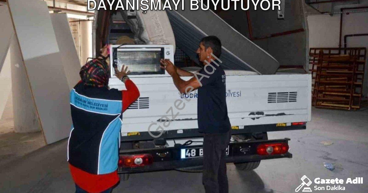 "Bodrum Belediyesi Atma Paylaş Projesi ile Dayanışmayı Büyütüyor" başlıklı haber için fotorealistik,