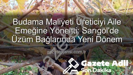 Üzüm Bağlarında Budama Maliyeti Üreticileri Aile Emeğine Yöneltti: Sarıgöl’de Yeni Dönem