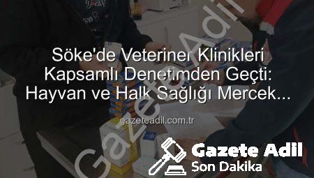 Söke’de Veteriner Klinikleri Kapsamlı Denetimden Geçti: Hayvan ve Halk Sağlığı Mercek Altında