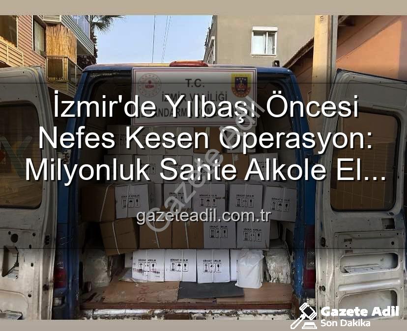 kaçak alkol - İzmir'de Yılbaşı Öncesi Nefes Kesen Operasyon: Milyonluk Sahte Alkole El Konuldu!