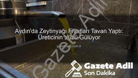 Aydın’da Zeytinyağı Fiyatları Tavan Yaptı: Üreticinin Yüzü Gülüyor