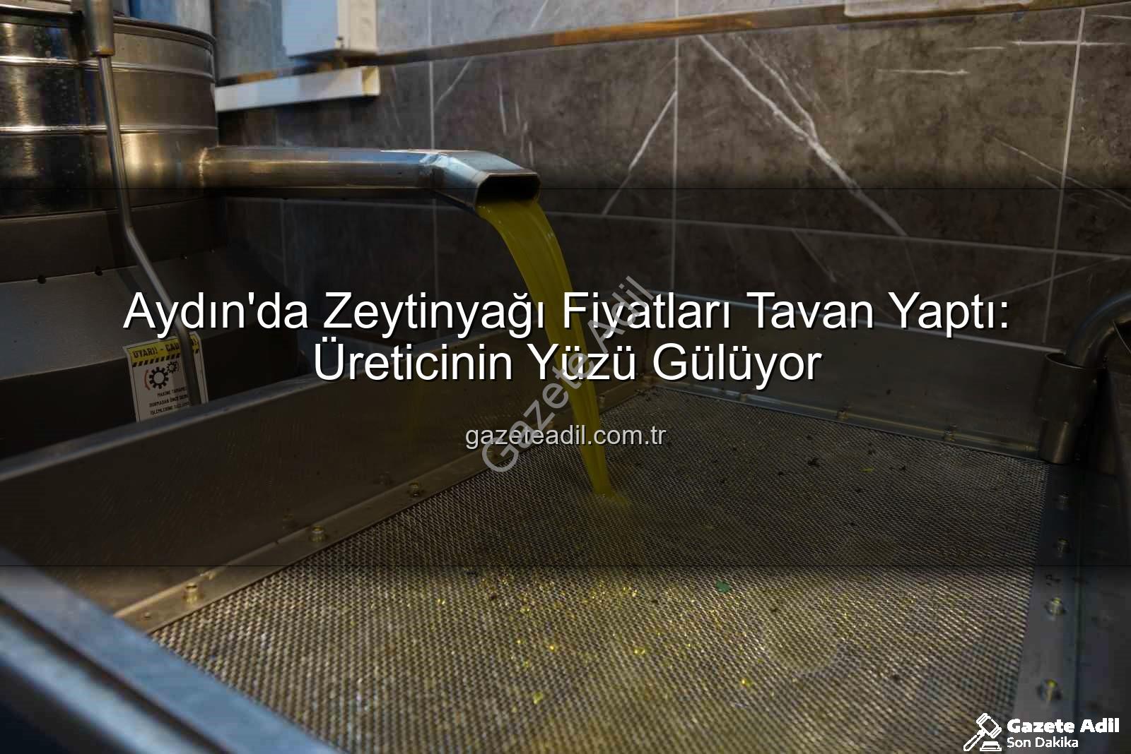 zeytinyağı fiyatları - Aydın'da Zeytinyağı Fiyatları Tavan Yaptı: Üreticinin Yüzü Gülüyor